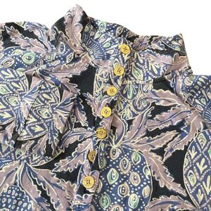 Lilly Pulitzer Women's Captain Popover Lilac Verbena Pop Up Coco Pullover Large